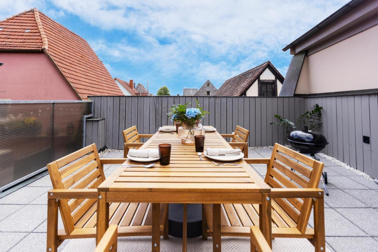 Homie Stay Badgasse - Fewos Am Main Mit Dachterrasse & Fahrradgarage Ochsenfurt Εξωτερικό φωτογραφία